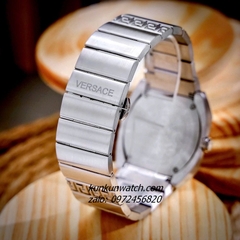 Đồng Hồ Nam Versace Antares Silver Mặt Xanh Vuông 41.5 x 44mm