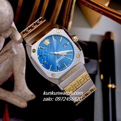Đồng Hồ Nam Versace Antares Demi Mặt Xanh Dương Vuông 41.5 x 44mm