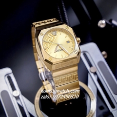 Đồng Hồ Nam Versace Antares Gold Mặt Vuông 41.5 x 44mm