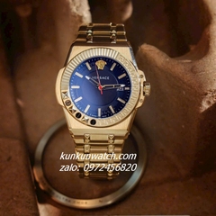 Đồng Hồ Nam Versace Chain Reaction Black Gold Size 45mm 1