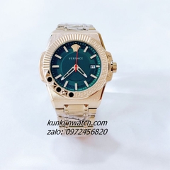 Đồng Hồ Nam Versace Chain Reaction Green Gold Size 45mm 1