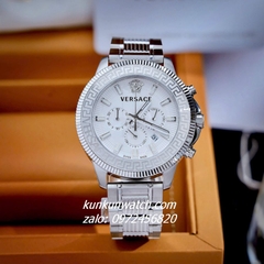Đồng Hồ Nam Versace Greca Action Chronograph 6 Kim Silver Kim Trắng Size 45mm 1