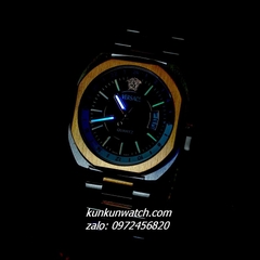Đồng Hồ Nam Versace V-Contempo 3 Kim Demi Gold Mặt Xanh Lá 40mm