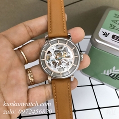Đồng Hồ Nam Fossil ME3109 Automatic Lộ Máy Dây Da 38mm - Unisex