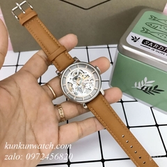 Đồng Hồ Nam Fossil ME3109 Automatic Lộ Máy Dây Da 38mm - Unisex