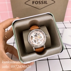 Đồng Hồ Nam Fossil ME3109 Automatic Lộ Máy Dây Da 38mm - Unisex
