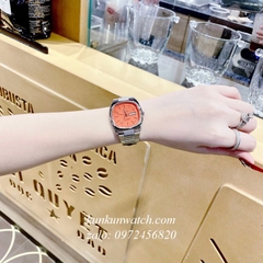 Đồng Hồ Nữ Omega Seamaster Mặt Vuông Cam 36mm