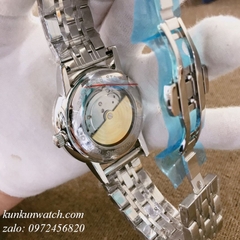 Đồng Hồ Nam Patek Philippe 02 Lịch - Automatic - Demi Mặt Trắng - 42mm