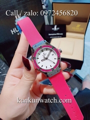 Đồng Hồ Nữ Hublot HLNSV0191 - Dây Hồng Mặt Trắng Vỏ Vàng Hồng - 34mm