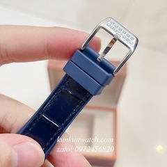 Đồng Hồ Nữ Franck Muller Vanguard V32 - Dây Xanh Dương ( Vỏ Bạc ) - 32 x 42mm