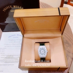 Đồng Hồ Nữ Franck Muller Vanguard V32 - Dây Xanh Mộc ( Vỏ Bạc ) - 32 x 42mm
