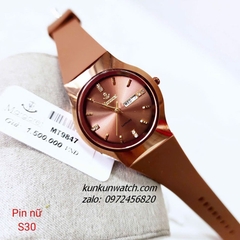 Đồng Hồ Nữ Margaret MT9847 Kính Sapphire Authentic Dây SIlicone 30mm