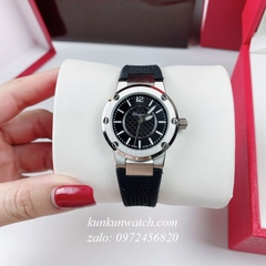 Đồng Hồ Nữ Salvatore Ferragamo F80 Dây Silicone Đen Niềng Trơn 33mm