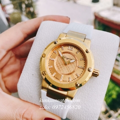 Đồng Hồ Nữ Salvatore Ferragamo F80 Dây Silicone Trắng Gold 33mm