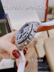 Đồng Hồ Nữ Audemars Piguet Royal Oak Offshore - Dây Cao Su Trắng - Quartz -  37mm