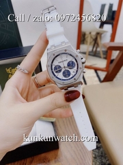 Đồng Hồ Nữ Audemars Piguet Royal Oak Offshore - Dây Cao Su Trắng - Quartz -  37mm