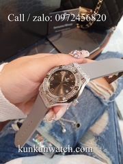 Đồng Hồ Nữ Hublot HLNSV033 - Dây Cao Su Xám - 34mm