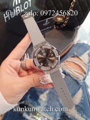 Đồng Hồ Nữ Hublot HLNSV033 - Dây Cao Su Xám - 34mm