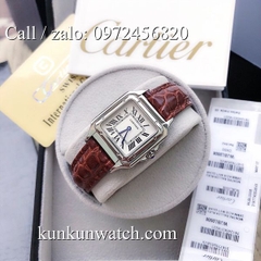 Đồng Hồ Nữ Cartier Montre Ballon CTEND012  - Dây Da Nâu - 26 x 28mm