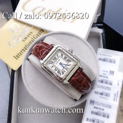 Đồng Hồ Nữ Cartier Montre Ballon CTEND012  - Dây Da Nâu - 26 x 28mm