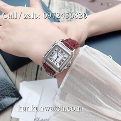 Đồng Hồ Nữ Cartier Montre Ballon CTEND012  - Dây Da Nâu - 26 x 28mm