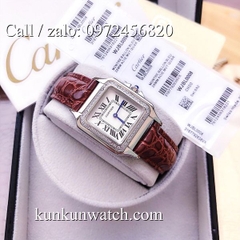 Đồng Hồ Nữ Cartier Montre Ballon CTEND022  - Dây Da Nâu - 26 x 28mm