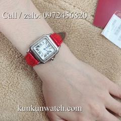 Đồng Hồ Nữ Cartier Montre Ballon CTEND023  - Dây Da Đỏ - 26 x 28mm