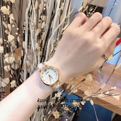 Đồng Hồ Nữ Chanel Đính Đá 11 Mốc Giờ Rose Gold Dây Đá Ceramic Trắng 30mm