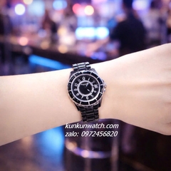 Đồng Hồ Nữ Coach Preston 14503461 Dây Đá Ceramic Đen Vỏ Silver 32mm