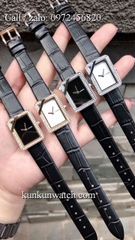 Đồng Hồ Nữ Chanel CNND021 - Dây Da - Mặt Trắng Vỏ Bạc - 26 x 30mm