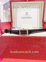 Đồng Hồ Nữ Chanel CNND042 - Dây Da Đen Vỏ Vàng Hồng - 19.32mm