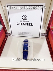 Đồng Hồ Nữ Chanel CNND044 - Dây Da Xanh - 19.32mm