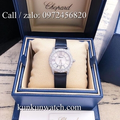 Đồng Hồ Nữ Chopard L'Heure Du Diamant CPND0101 - Dây Da Đen Vỏ Bạc - 31mm