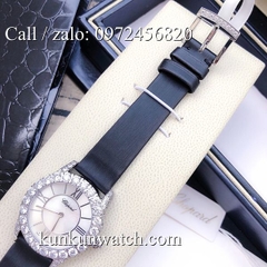 Đồng Hồ Nữ Chopard L'Heure Du Diamant CPND0101 - Dây Da Đen Vỏ Bạc - 31mm