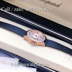 Đồng Hồ Nữ Chopard L'Heure Du Diamant CPND0102 - Dây Da Đen Vỏ Vàng Hồng - 31mm