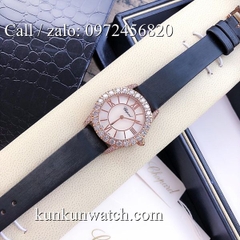Đồng Hồ Nữ Chopard L'Heure Du Diamant CPND0102 - Dây Da Đen Vỏ Vàng Hồng - 31mm