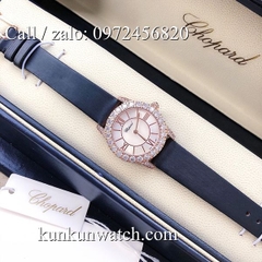 Đồng Hồ Nữ Chopard L'Heure Du Diamant CPND0102 - Dây Da Đen Vỏ Vàng Hồng - 31mm