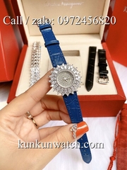 Đồng Hồ Nữ Chopard CPND0114 - Dây Da Xanh - 32mm