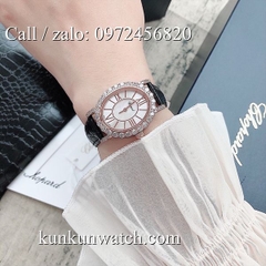 Đồng Hồ Nữ Chopard L'Heure Du Diamant CPND092 - Dây Da Đen Vỏ Vàng Hồng - 28 x 32mm