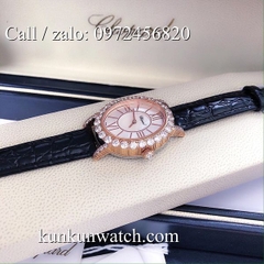 Đồng Hồ Nữ Chopard L'Heure Du Diamant CPND092 - Dây Da Đen Vỏ Vàng Hồng - 28 x 32mm