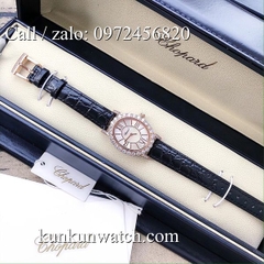 Đồng Hồ Nữ Chopard L'Heure Du Diamant CPND092 - Dây Da Đen Vỏ Vàng Hồng - 28 x 32mm