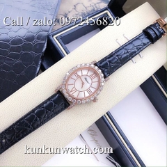Đồng Hồ Nữ Chopard L'Heure Du Diamant CPND092 - Dây Da Đen Vỏ Vàng Hồng - 28 x 32mm