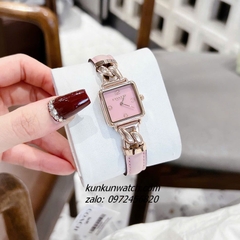 Đồng Hồ Nữ Coach Cass 14504357 Gold Dây Da Hồng 22mm