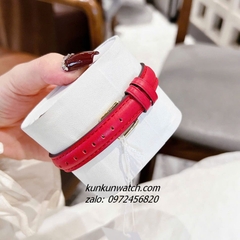 Đồng Hồ Nữ Coach Cass 14504358 Gold Dây Da Đỏ 22mm