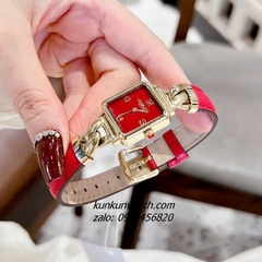 Đồng Hồ Nữ Coach Cass 14504358 Gold Dây Da Đỏ 22mm