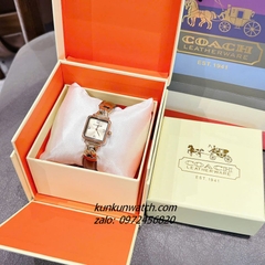 Đồng Hồ Nữ Coach Cass 14504555 Gold Dây Da Nâu 22mm