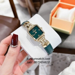 Đồng Hồ Nữ Coach Cass 14504557 Gold Dây Da Xanh 22mm