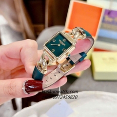 Đồng Hồ Nữ Coach Cass 14504557 Gold Dây Da Xanh 22mm