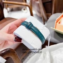 Đồng Hồ Nữ Coach Cass 14504557 Gold Dây Da Xanh 22mm