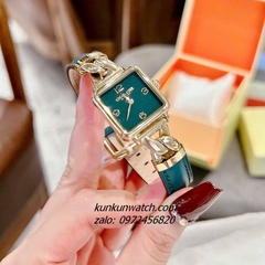 Đồng Hồ Nữ Coach Cass 14504557 Gold Dây Da Xanh 22mm